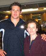 Richie McCaw & Lisa on All Black's tour